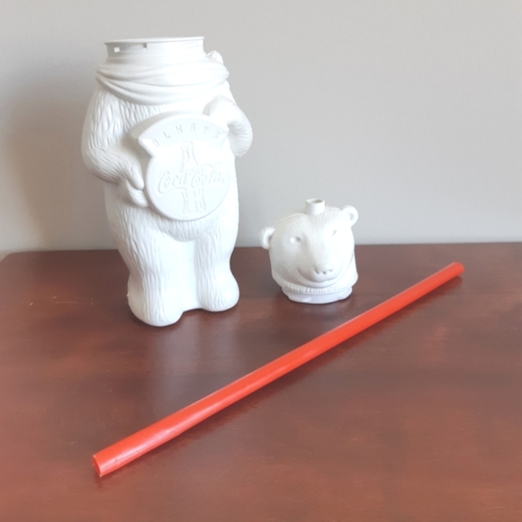 Coca-Cola Polar Bear bottle with straw - Picture 5 of 10
